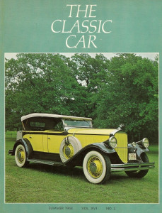 THE CLASSIC CAR 1968 SUMMER - JAMES YOUNG, CLASSIC MECHANIC MAYBACH